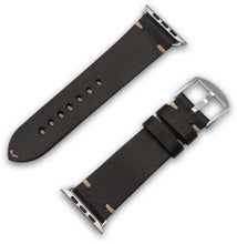 Lade das Bild in den Galerie-Viewer, Apple Watchband Alex II Vintage Schwarz 42/44/45/49 mm