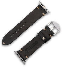 Lade das Bild in den Galerie-Viewer, Apple Watchband Alex II Vintage Schwarz 42/44/45/49 mm