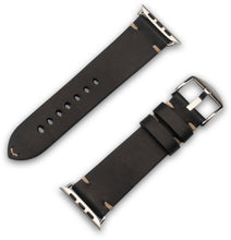 Lade das Bild in den Galerie-Viewer, Apple Watchband Alex II Vintage Schwarz 42/44/45/49 mm
