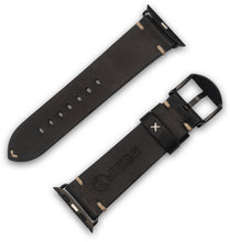 Lade das Bild in den Galerie-Viewer, Apple Watchband Alex II Vintage Schwarz 42/44/45/49 mm