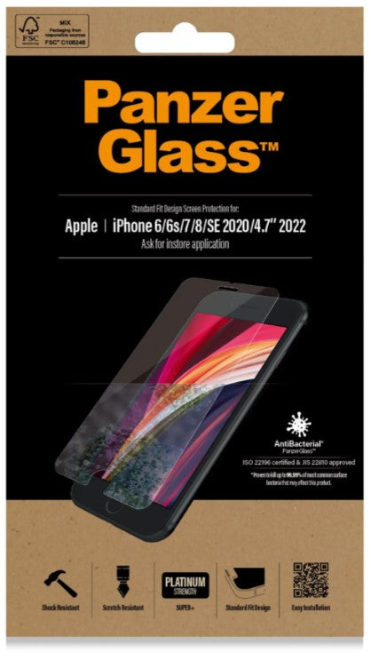 Panzerglass Echtglas Displayschutz für Apple iPhones