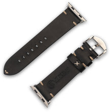 Lade das Bild in den Galerie-Viewer, Apple Watchband Alex II Vintage Schwarz 42/44/45/49 mm
