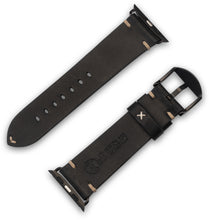 Lade das Bild in den Galerie-Viewer, Apple Watchband Alex II Vintage Schwarz 42/44/45/49 mm
