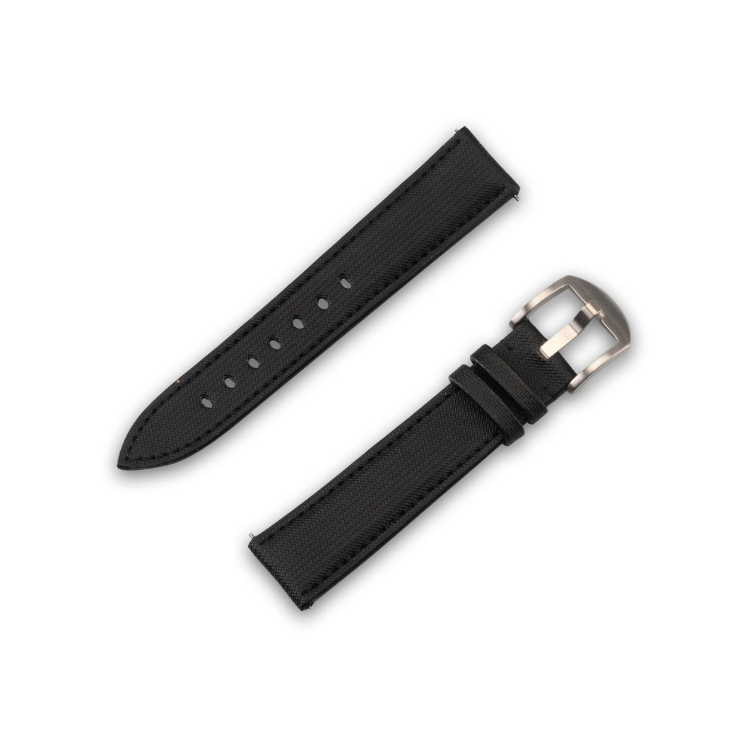 Universal Watchband Wannsee schwarz 20 mm